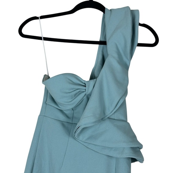 Hello Molly Light Blue Ruffle Mini Dress - Picture 4 of 7